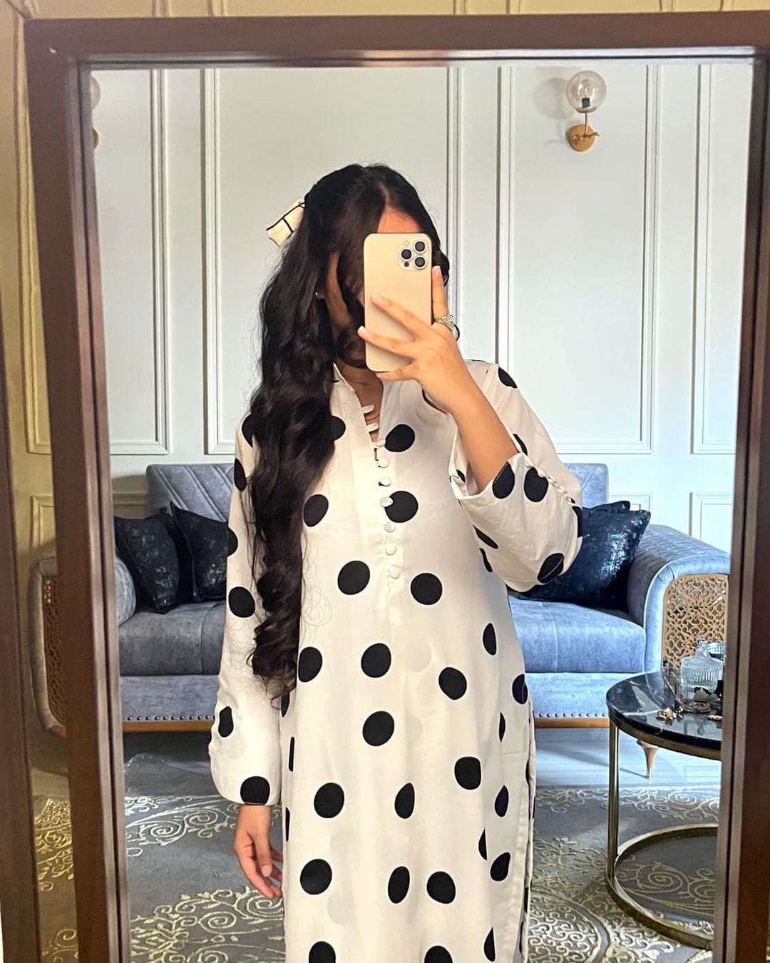 Polka Dot Print Suit