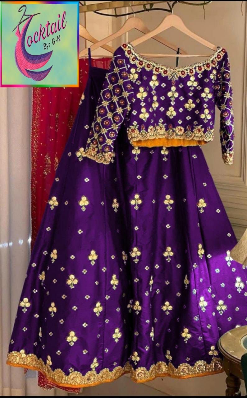 2 Pcs Shemoz Silk Lehnga Chuli