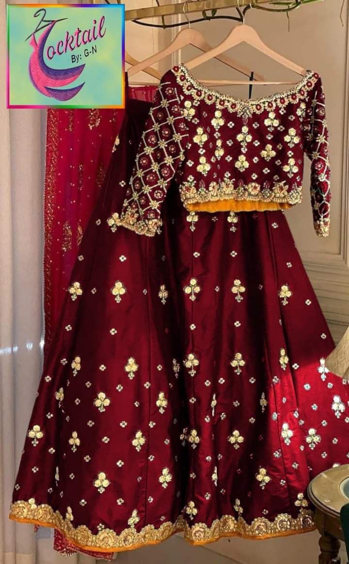 2 Pcs Shemoz Silk Lehnga Chuli