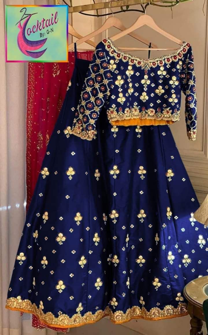 2 Pcs Shemoz Silk Lehnga Chuli