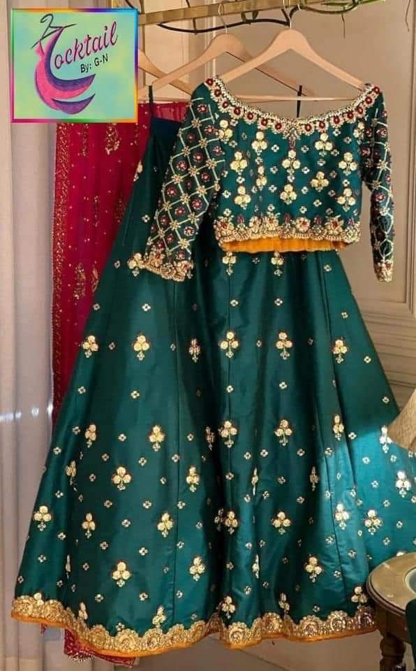 2 Pcs Shemoz Silk Lehnga Chuli