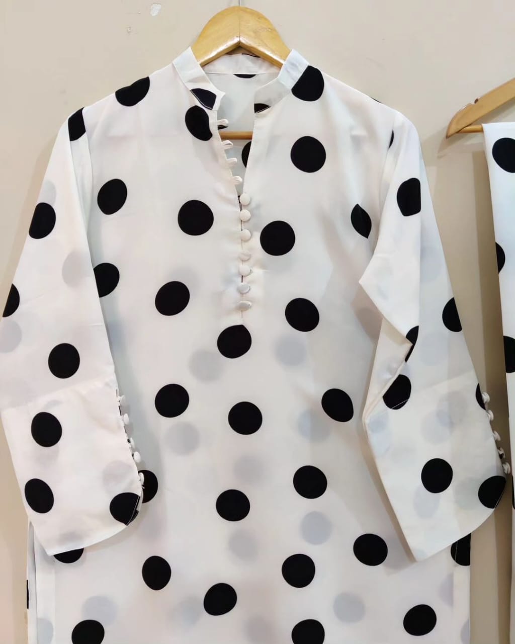 Polka Dot Print Suit