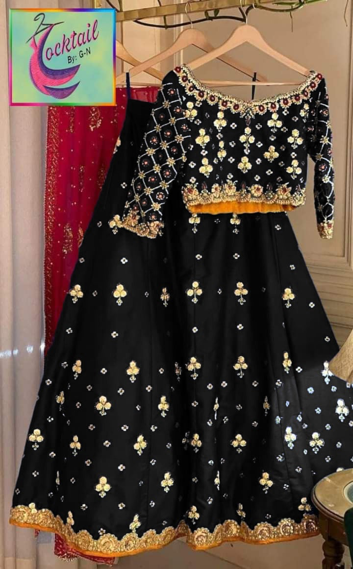 2 Pcs Shemoz Silk Lehnga Chuli