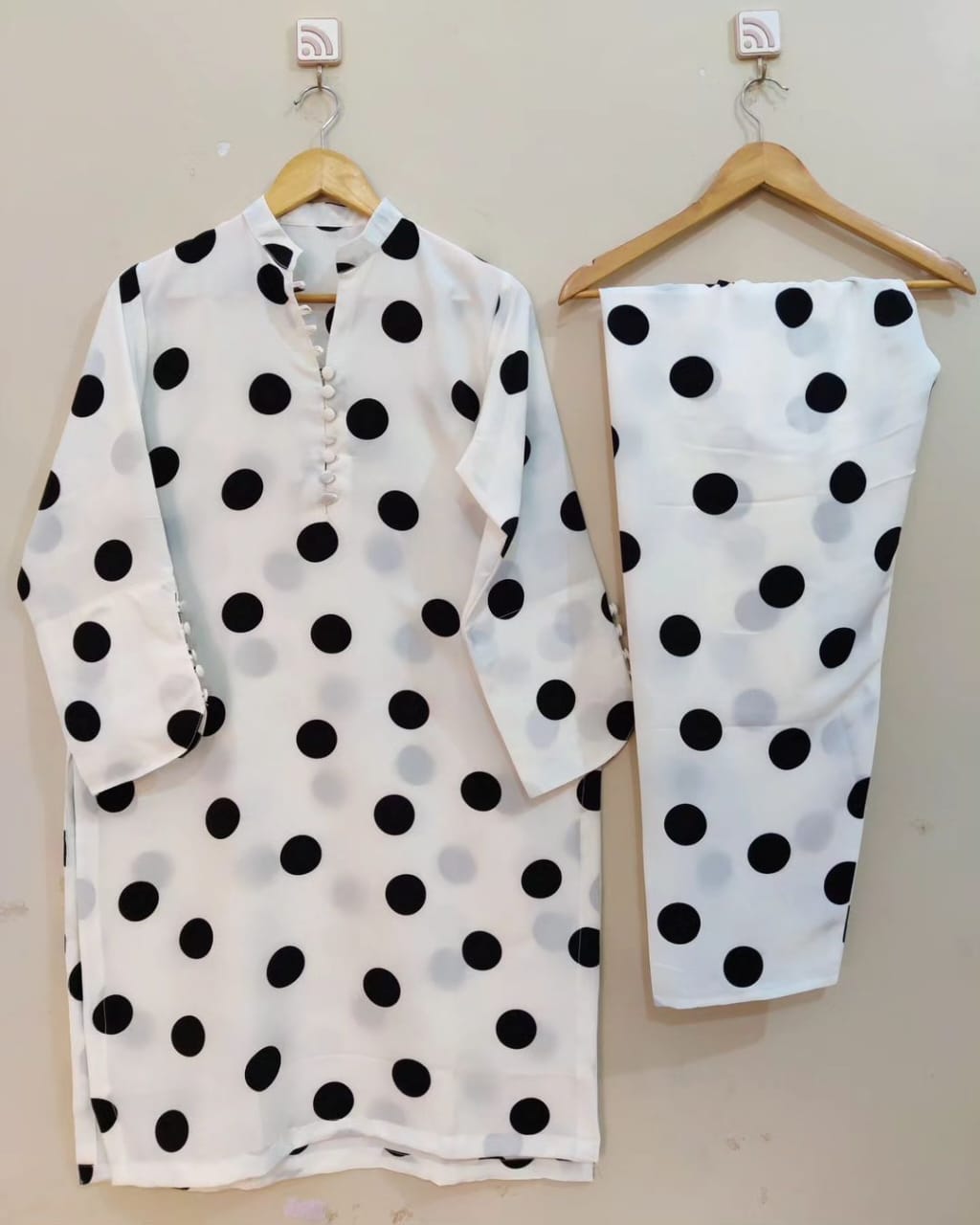 Polka Dot Print Suit